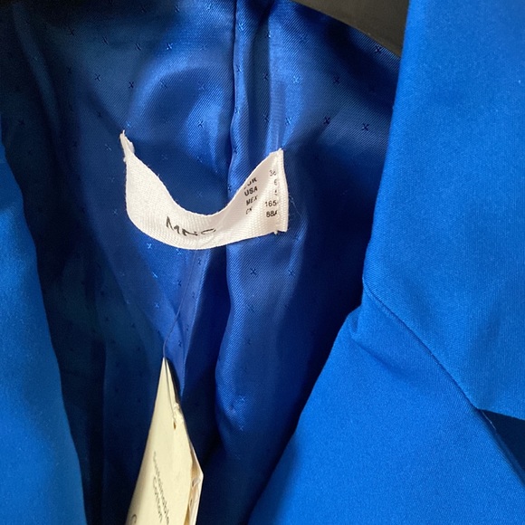 Mango Cobalt Blue Blazer Size 6 - NWT - Picture 2 of 9
